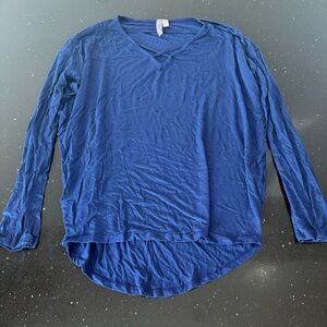 Alya Deep Blue Long Sleeve Shirt